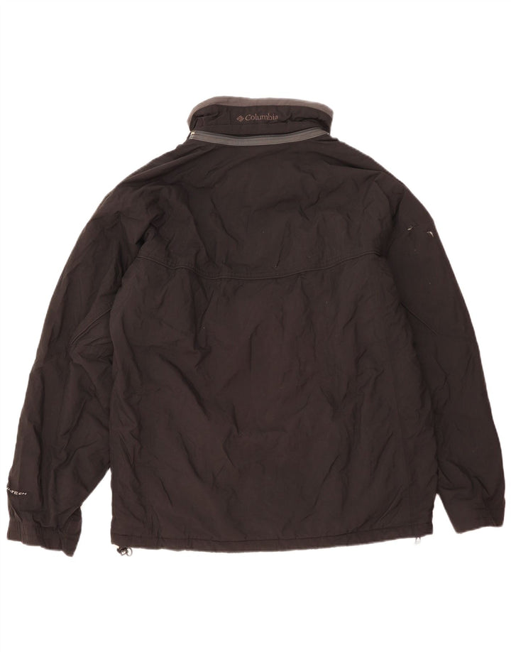 Columbia Herre Windbreaker Jacket UK 38 Medium Sort Nylon