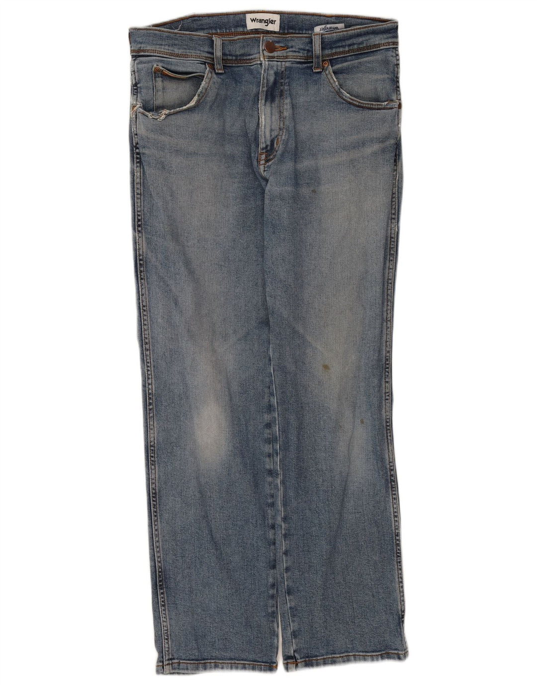 Wrangler Herre Texas Straight Jeans W32 L30 Blå Bomuld