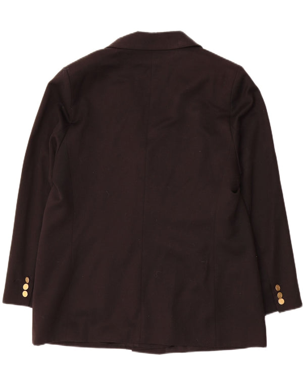 Marks & Spencer Dame Dobbeltradet Blazer Jacket UK 16 Large Black