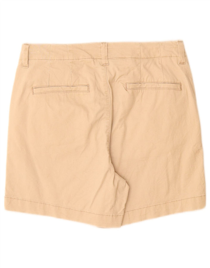 Lee Dame Mid Rise Regular Fit Casual Shorts US 6 Medium W28 Beige Bomuld