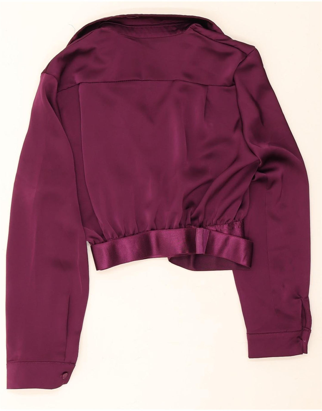 Vintage kvinders 2-knaps nederdelsæt XL W28 lilla polyester