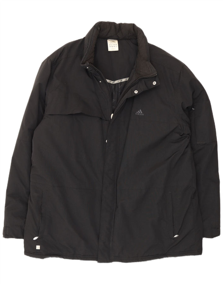 Adidas Herre Windbreaker Jacket UK 44 2XL Sort Polyamid