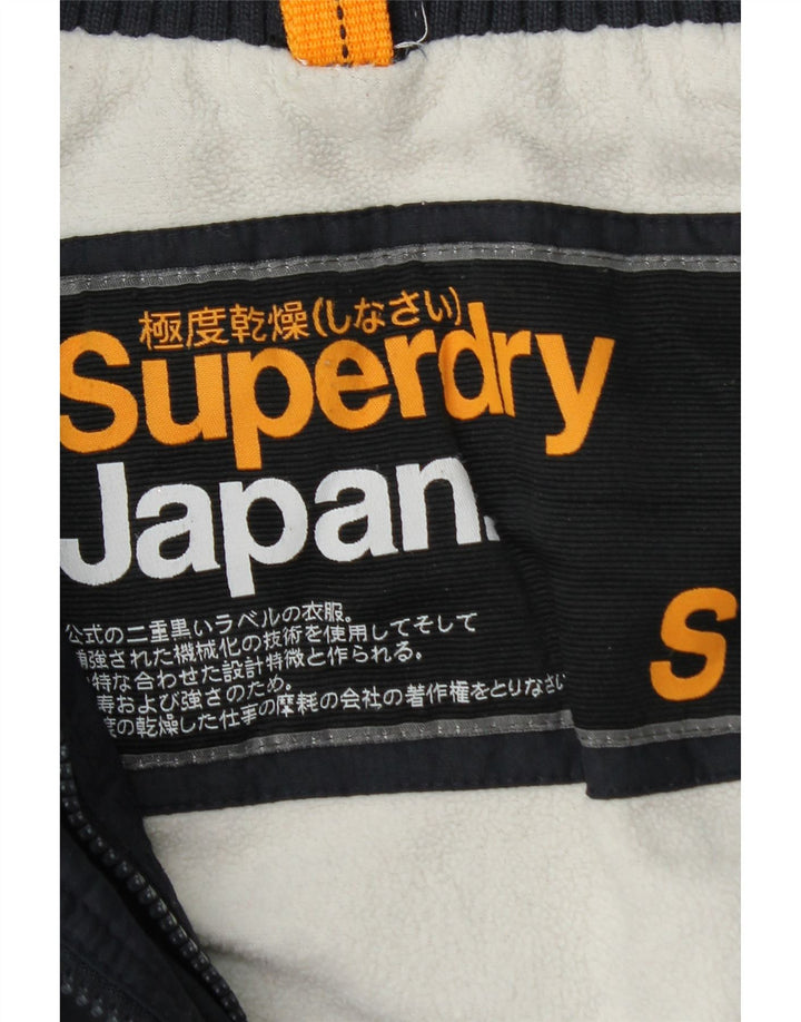 Superdry Graphic Windbreaker Jacket UK 10 Small Navy Blue