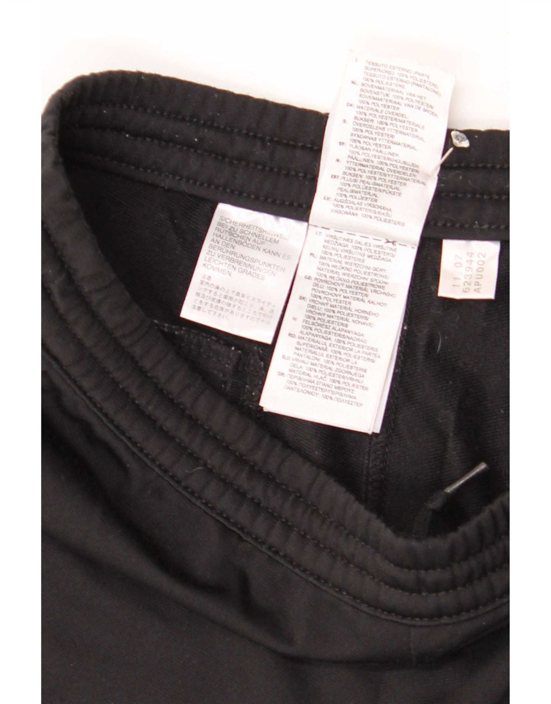 Adidas Træningsdragtsbukser til kvinder UK 10 Small Black Polyester
