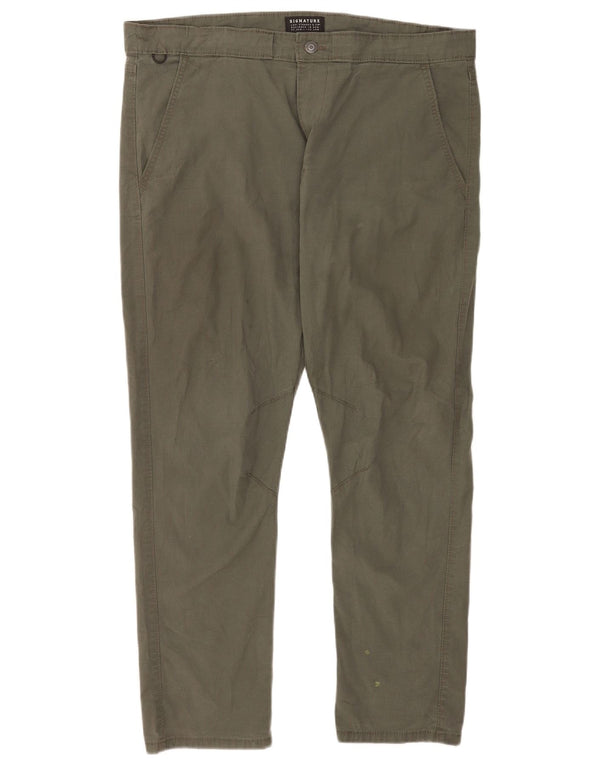 Levi's Mens Signature Slim Chino Trousers W38 L28 Green Cotton
