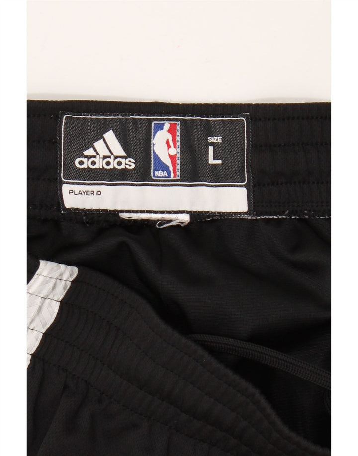Adidas Herre Brooklyn Nets Sports Shorts Large Black Colourblock