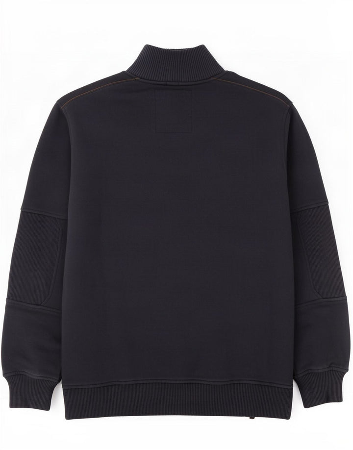 Champion Herre Zip Neck Sweatshirt Jumper XL Navy Blue Bomuld