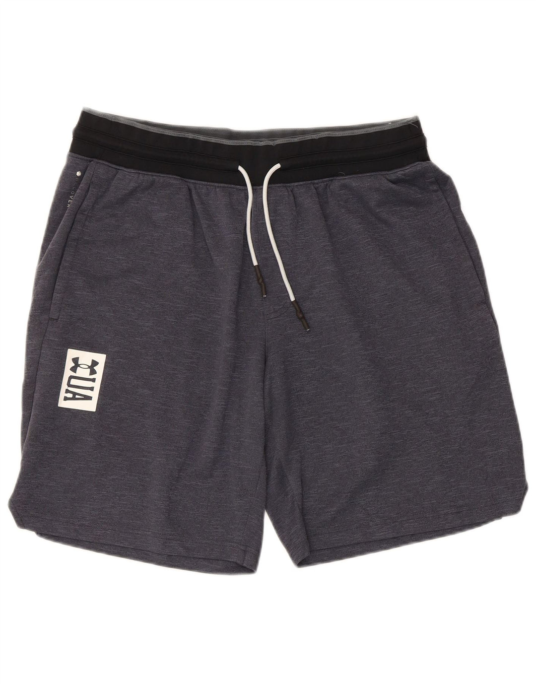 Under Armour Herre grafiske sportsshorts XL Grå Colourblock Polyester