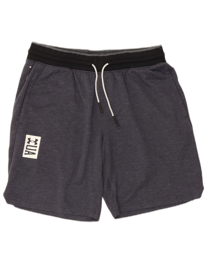 Under Armour Herre grafiske sportsshorts XL Grå Colourblock Polyester