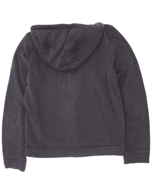 Nike hættetrøje med lynlås til drenge 10-11 år Medium Sort Colourblock Bomuld