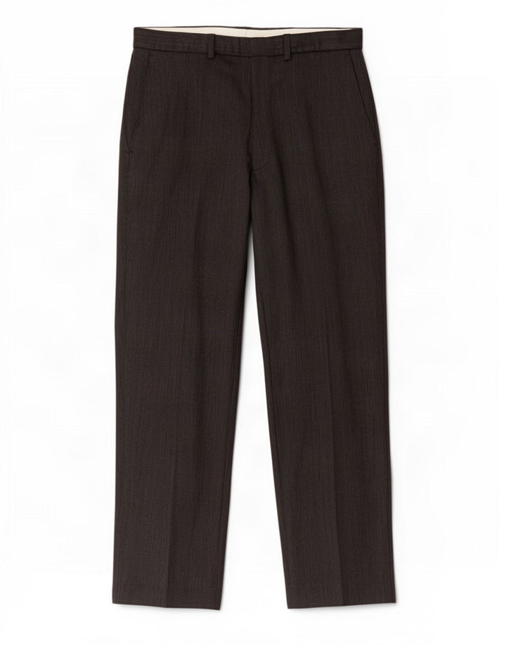 Marks & Spencer Straight Chino-bukser til mænd W34 L31 Grå polyester
