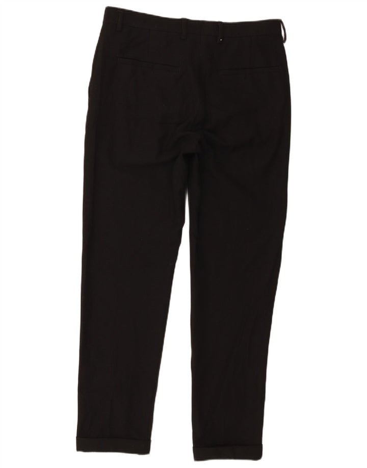 Zara Herre Lige Capri Bukser EU 38 Small W30 L20 Sort