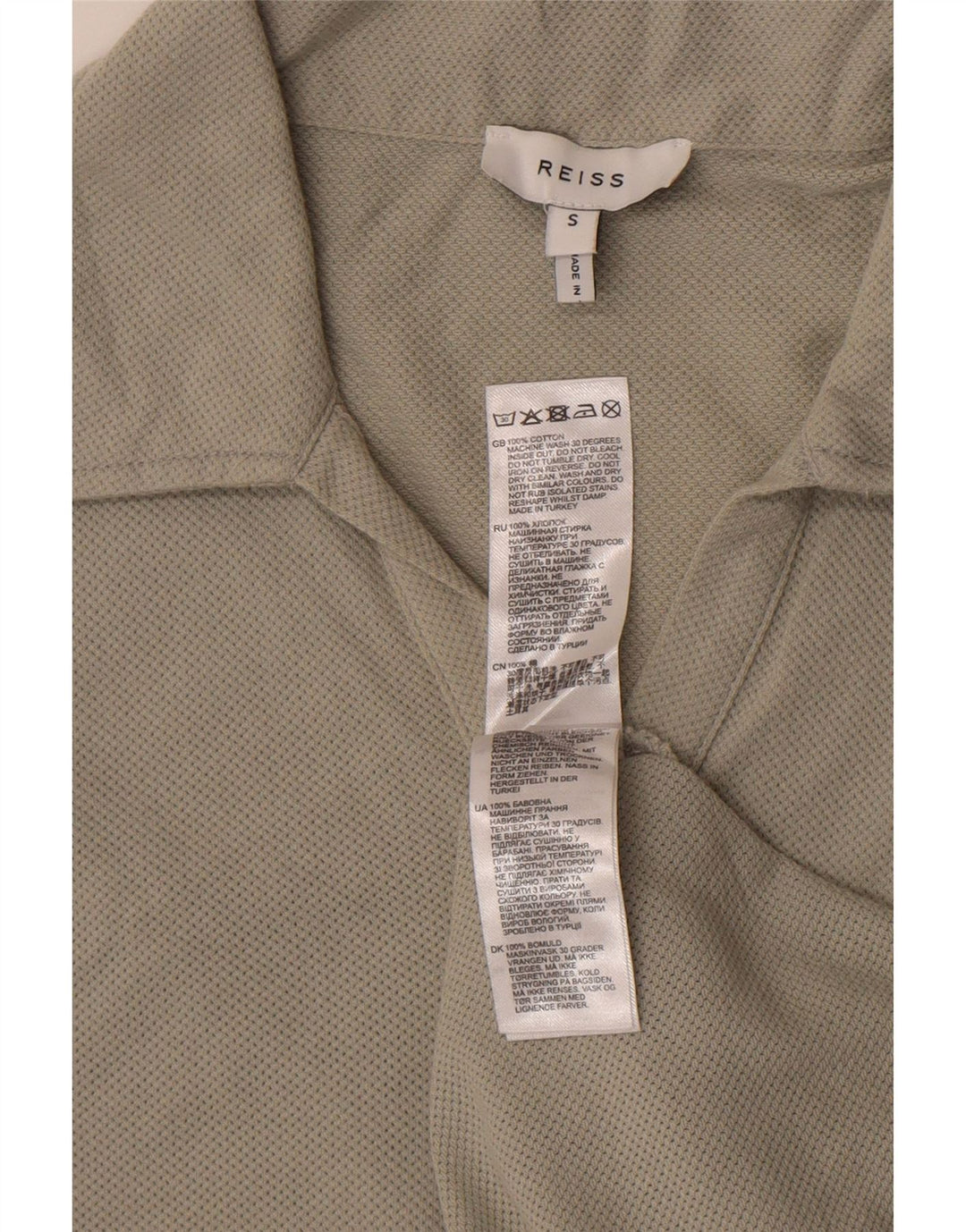 Reiss herre polo shirt lille grå bomuld