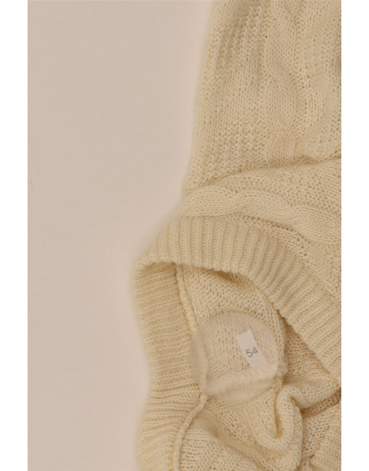 VINTAGE Herre V-hals sweater IT 54 XL Beige