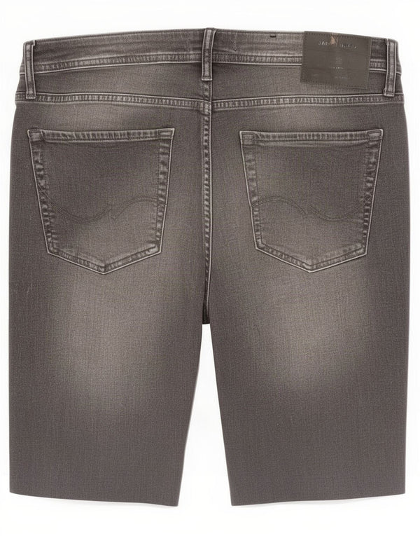 Jack & Jones Herre Liam Skinny Denim Shorts Medium W33 Grå Bomuld