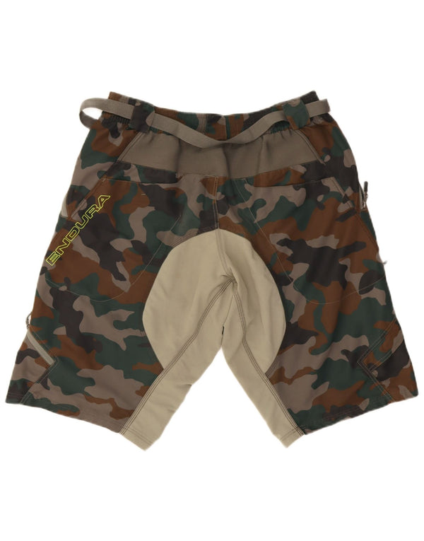 Endura Herre Cargo Shorts Large W34 Grøn Camouflage Nylon