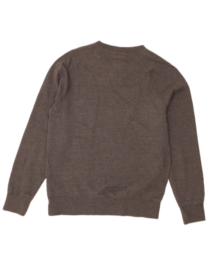Guess Herre grafisk sweatshirt trøje UK 36 Small Grey Flecked Bomuld