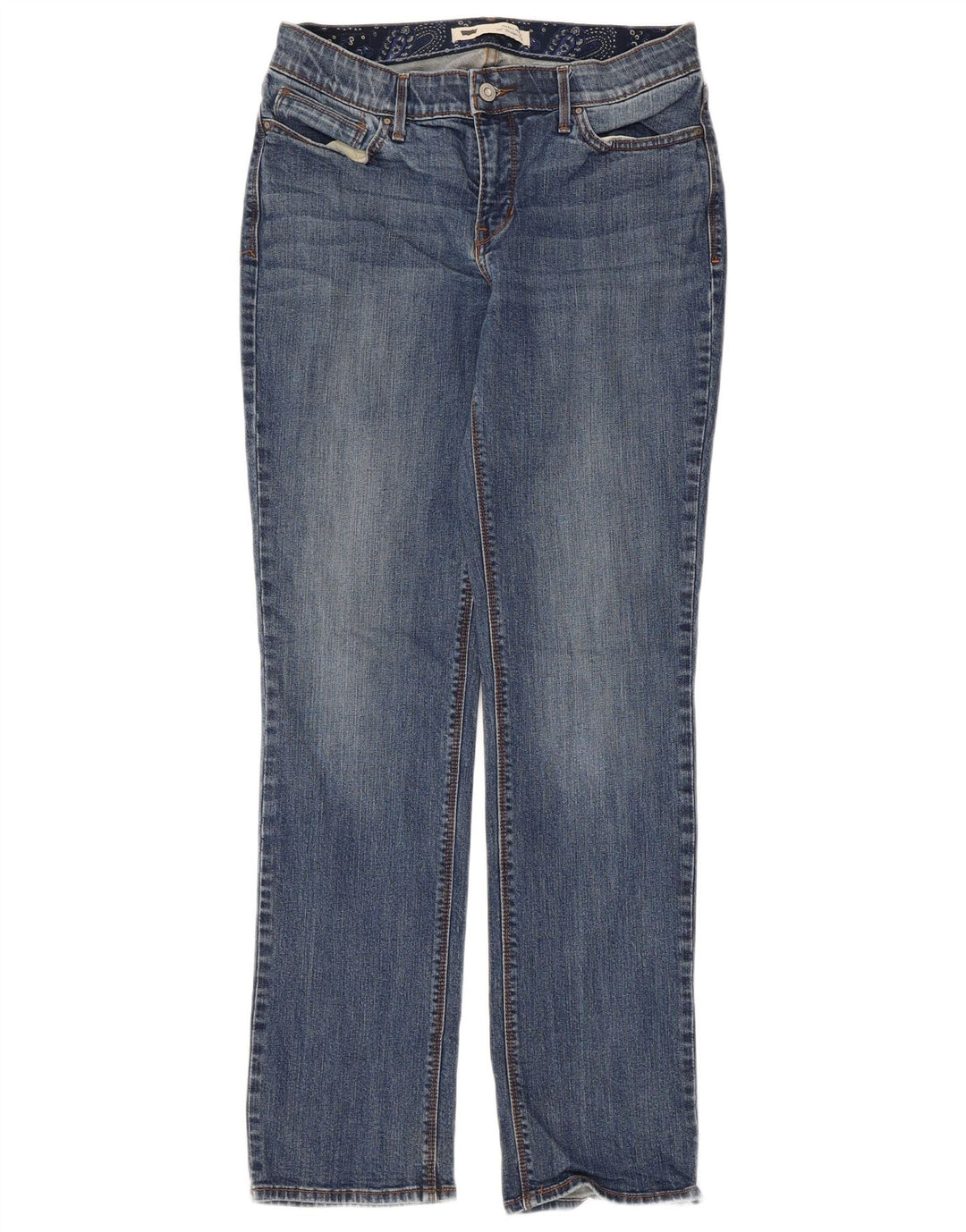 Levi's Dame 525 Straight Jeans W30 L32 Blå Bomuld