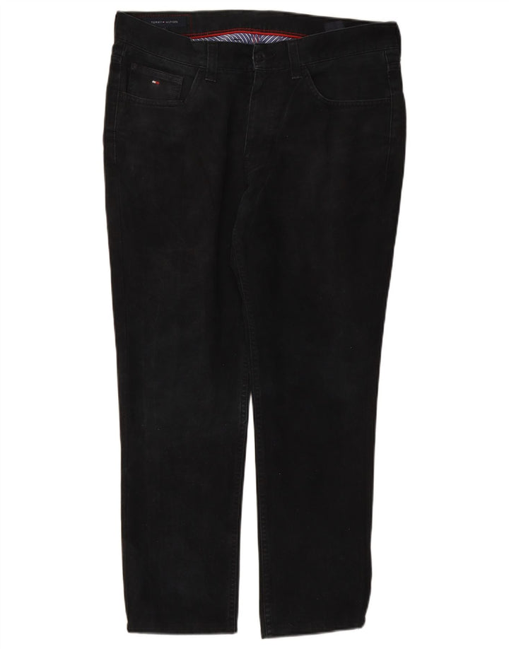 TOMMY HILFIGER Straight jeans til mænd W34 L27 sort bomuld