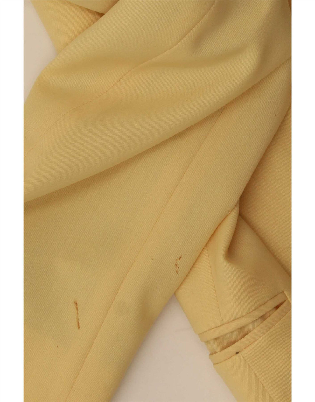 Massimo Rebecchi Dame 1 Knap Blazer Jakke IT 42 Medium Gul Uld