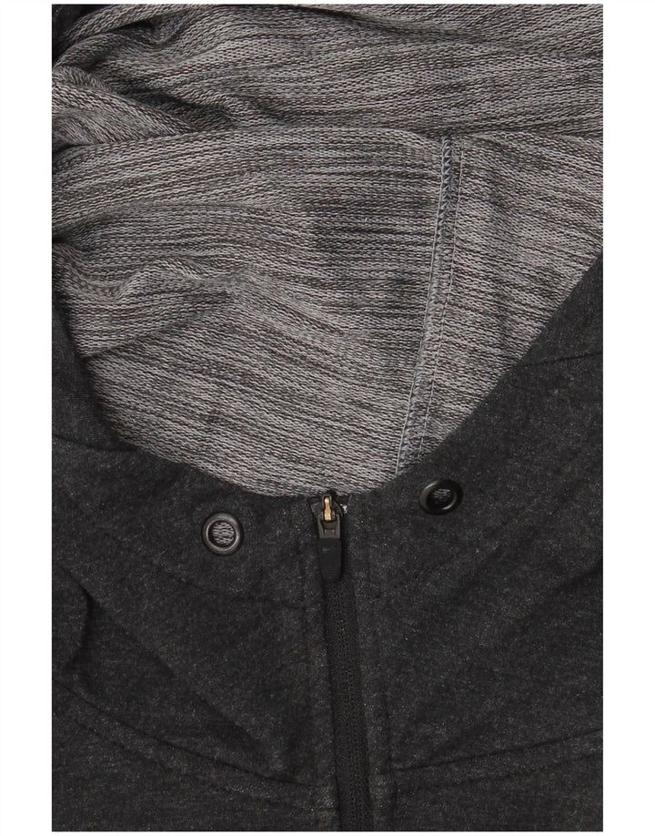 Nike Herre Dri Fit Hættetrøje Sweater med lynlås Large Grå Rayon