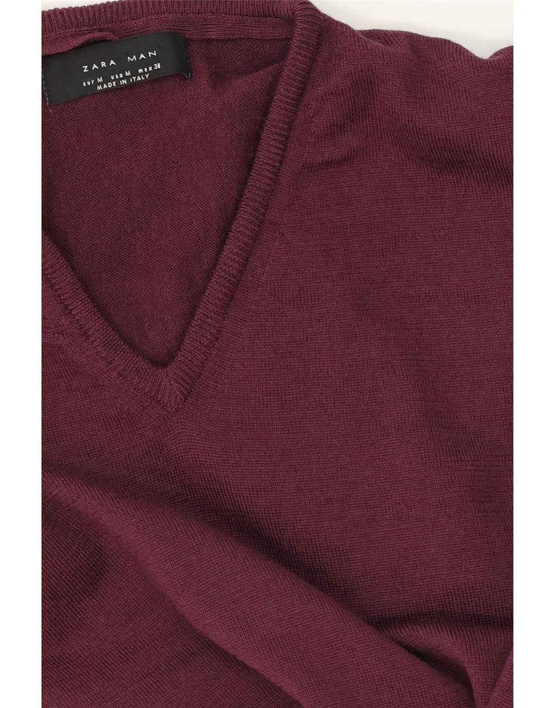 Zara Herre V-hals sweater Medium Lilla