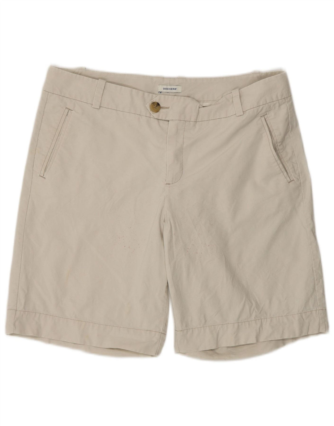 Dockers Chino Shorts til kvinder US 12 Large W36 Beige Bomuld