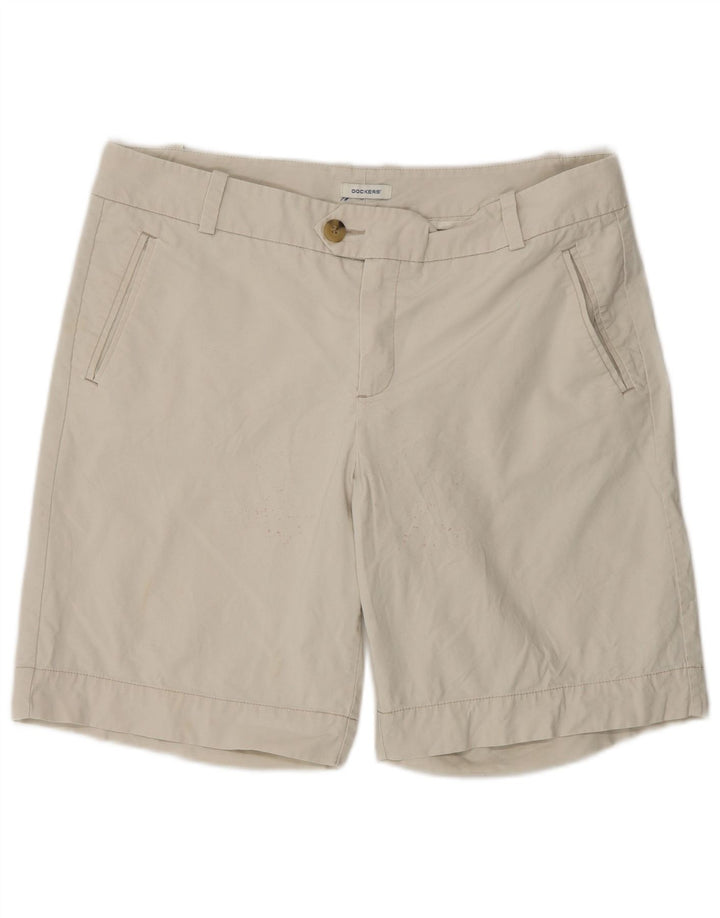 Dockers Chino Shorts til kvinder US 12 Large W36 Beige Bomuld