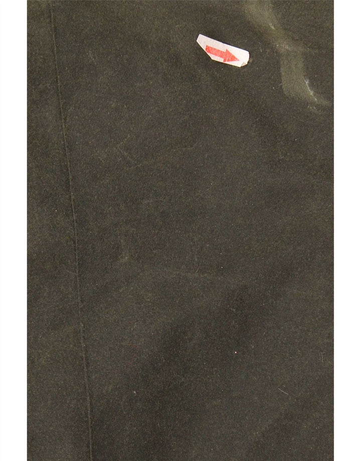 Vintage kvinders vokset bomuldsjakke UK 14 Large Khaki