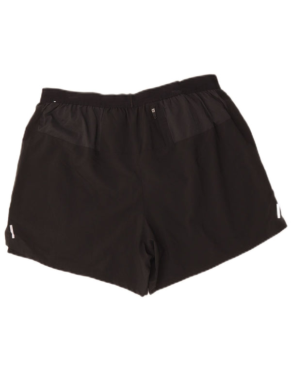 Nike Herre Dri Fit sportsshorts, store sorte polyester