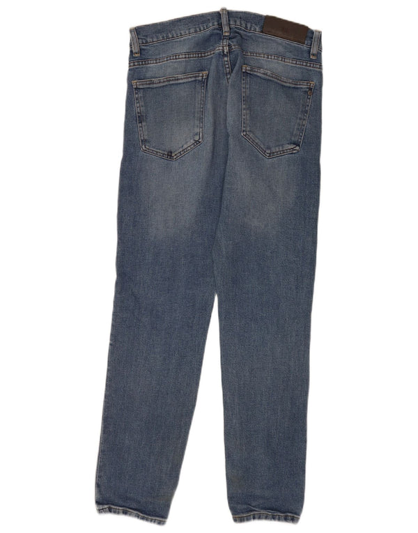 Zara Herre Slim Jeans Medium W31 L29 Blå Bomuld