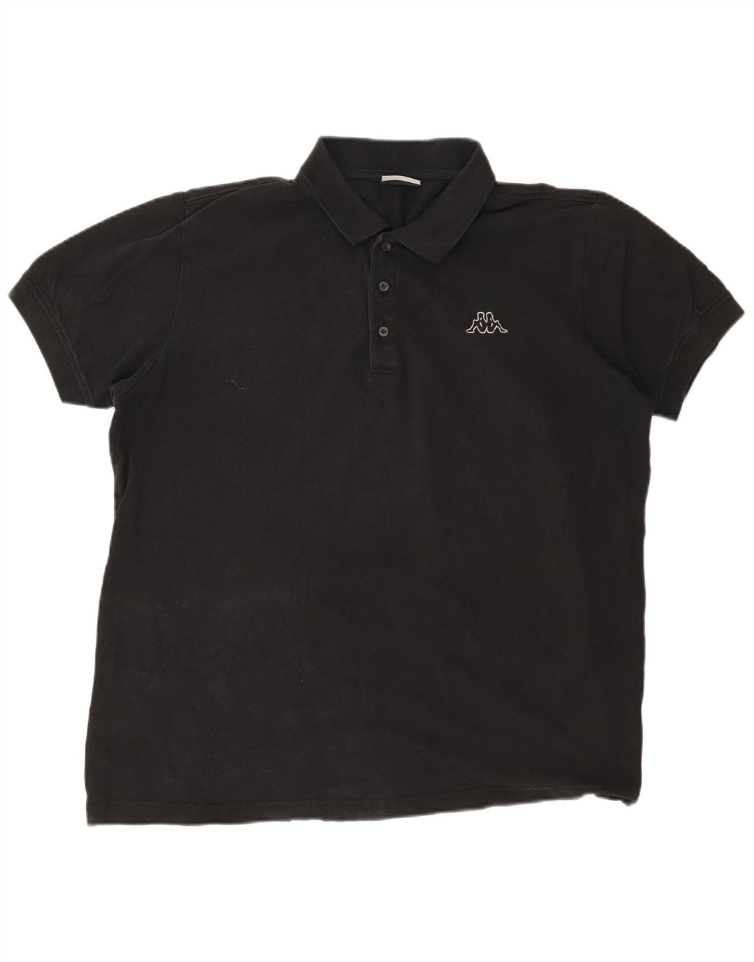 KAPPA Poloshirt til mænd 2XL sort bomuld