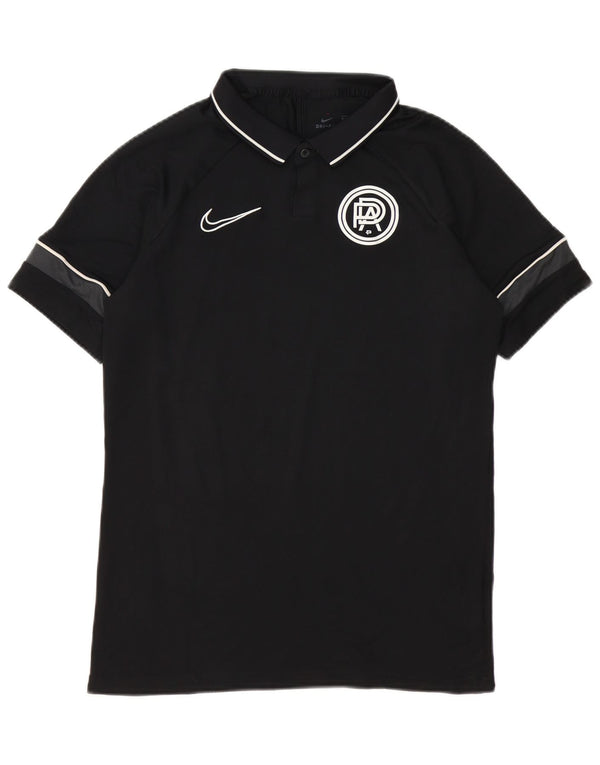 Nike Herre Pro Direct Academy grafisk poloshirt Medium Sort Colourblock
