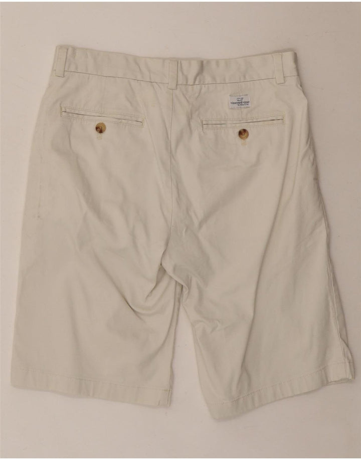 VINEYARD VINES Herre Chino Shorts W30 Medium White Bomuld