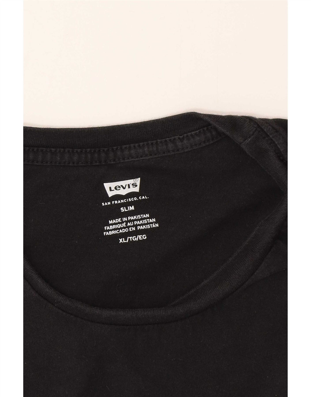 Levi's Herre Slim T-Shirt Top XL Sort