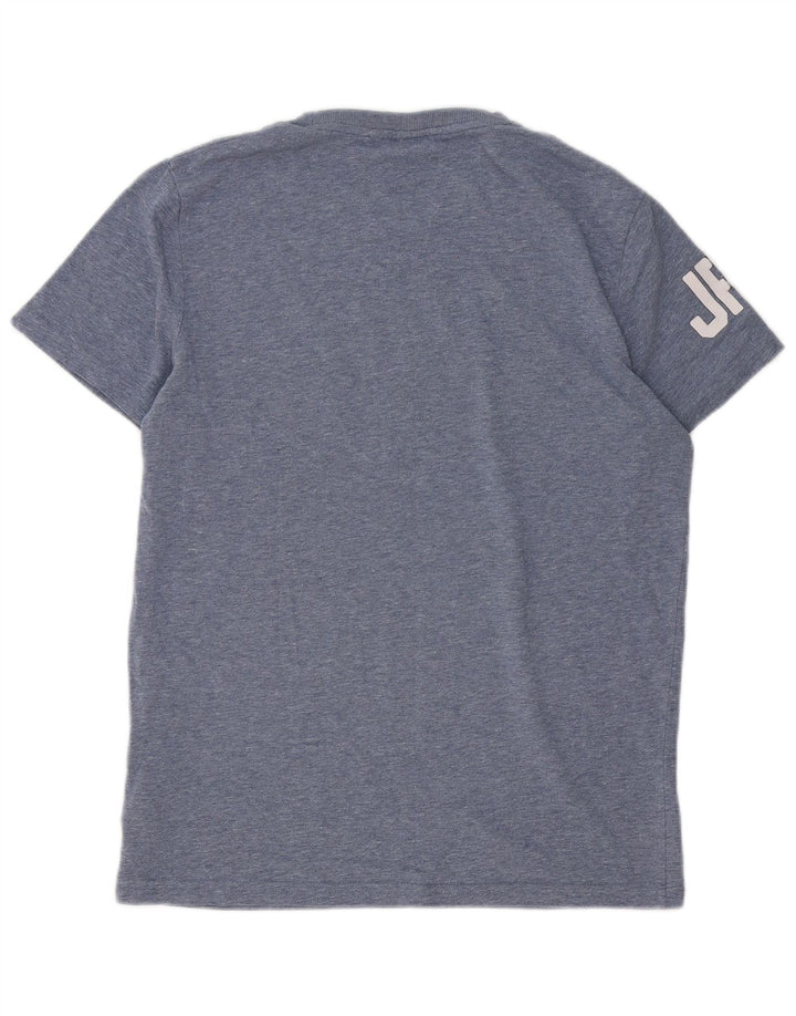 Superdry Grafisk T-shirt top til mænd, stor blå bomuld