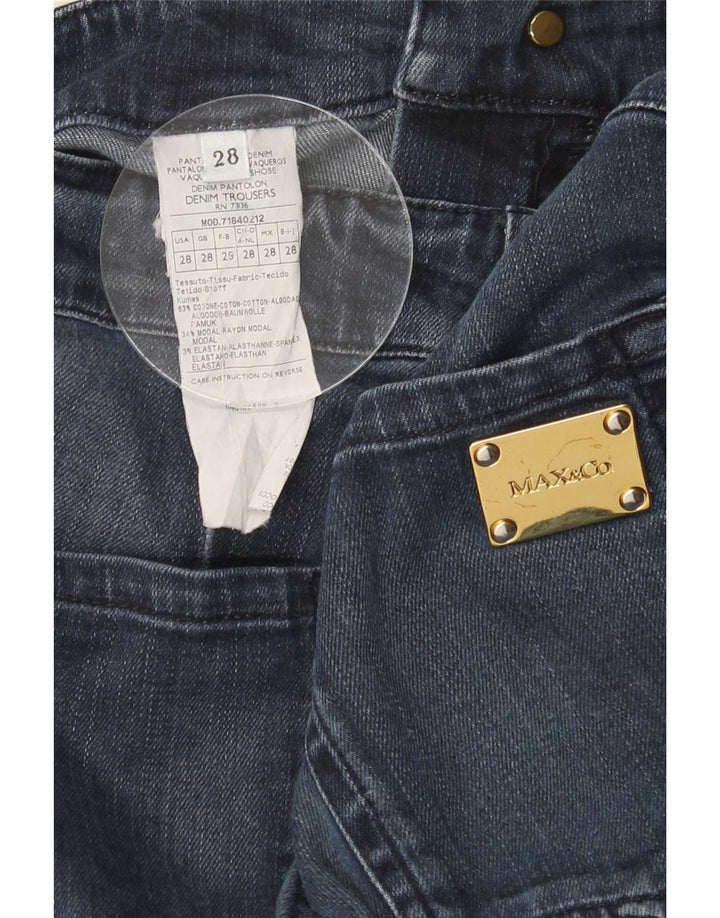 Max & Co. Womens Flared Jeans W28 L31 Navy Blue Cotton