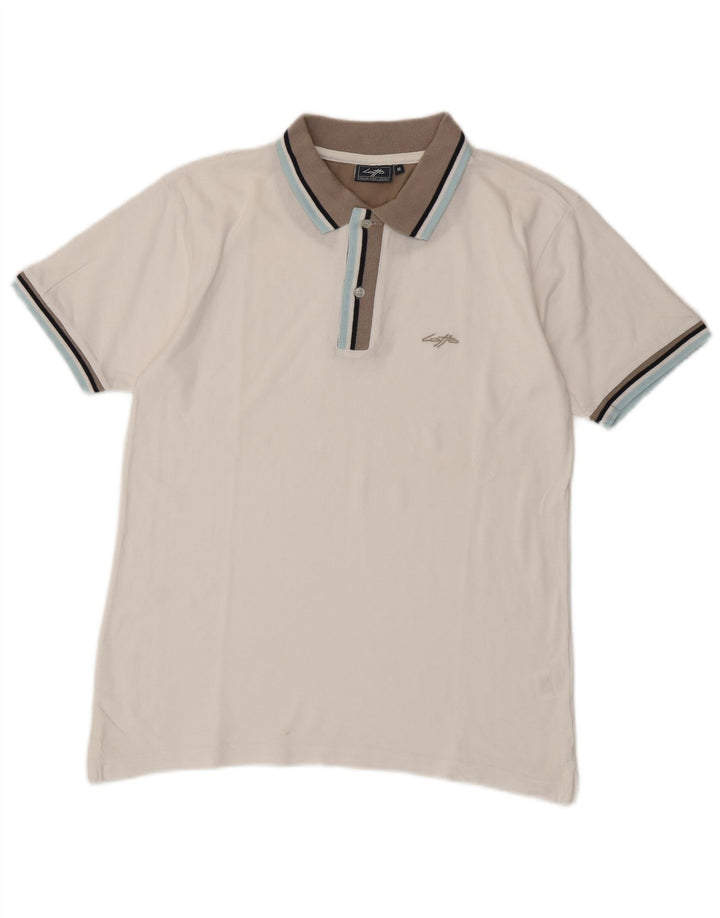 Lotto Herre Polo Shirt Medium Hvid Bomuld