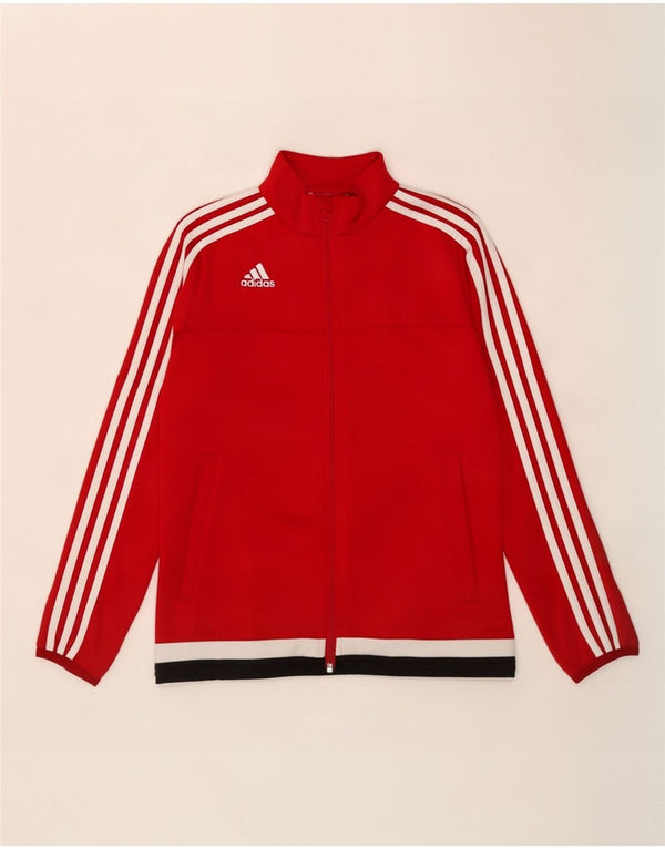 Adidas Girls Climacool Træningsdragt Topjakke 11-12 År Rød Colourblock