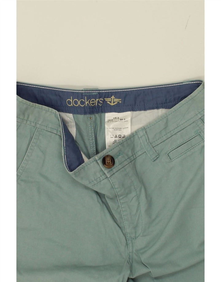 DOCKERS Womens Chino Shorts US 6 Medium W32  Green Cotton Vintage Dockers and Second-Hand Dockers from Messina Hembry 