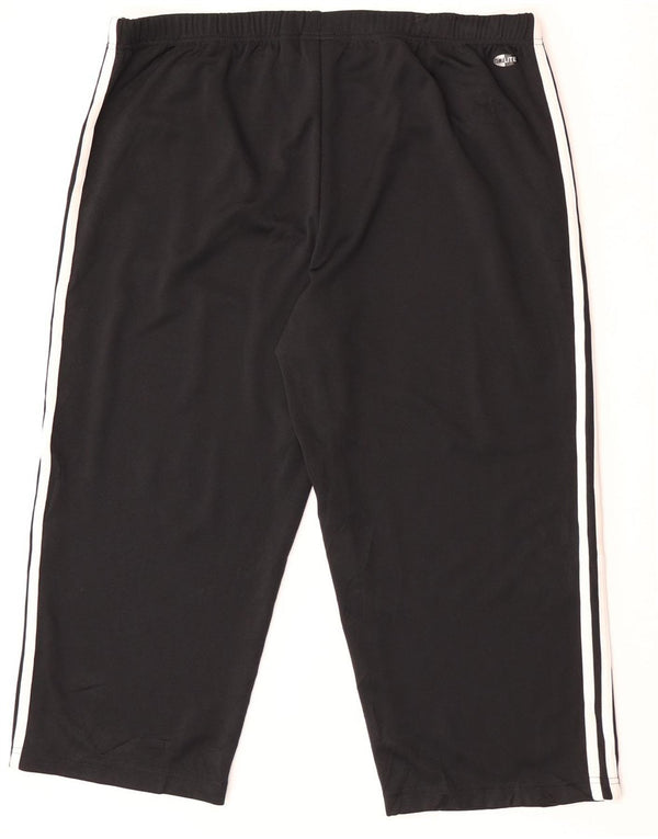 Adidas Dame Climalite Capri Træningsdragt Bukser UK 18 XL Sort Polyester