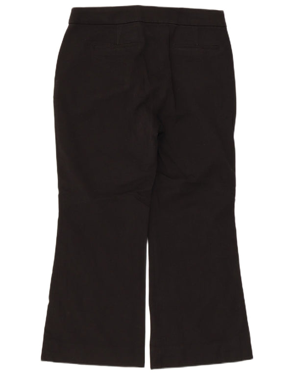 J. CREW Womens Cropped Trousers US 6 Medium W30 L24 Black Bomuld