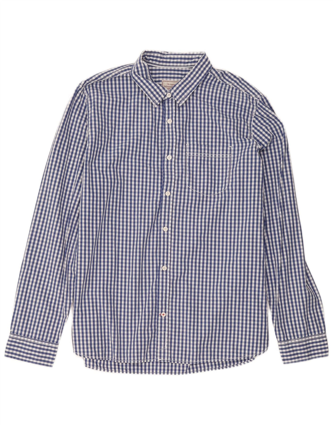 Fat Face Herreskjorte Stor Blå Gingham Bomuld