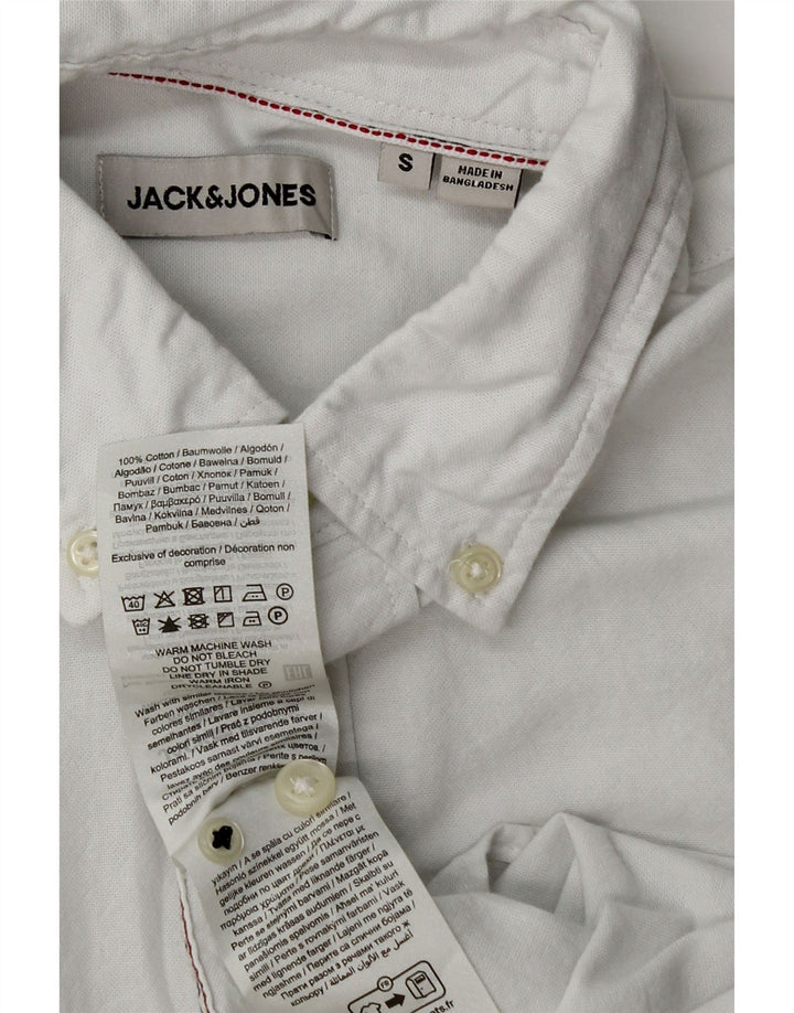 Jack & Jones herreskjorte lille hvid bomuld