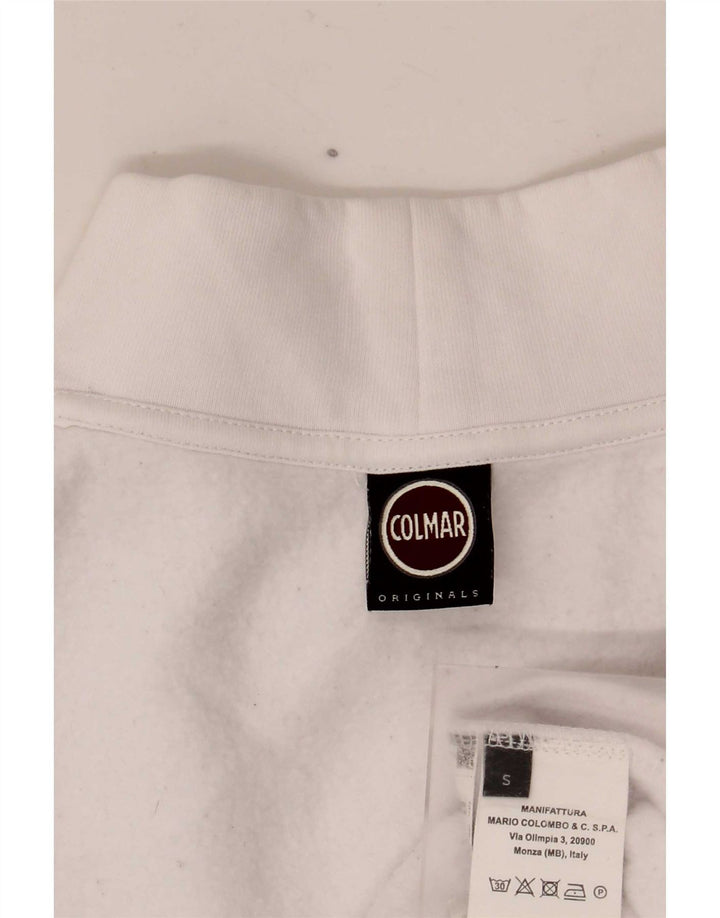 Colmar Womens Oversized Sweatshirt Jumper UK 10 Small White Bomuld