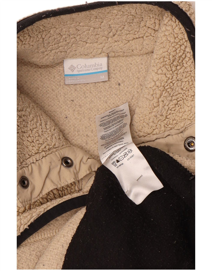 Columbia Herre Button Neck Fleece Jumper Medium Beige Colourblock Polyester