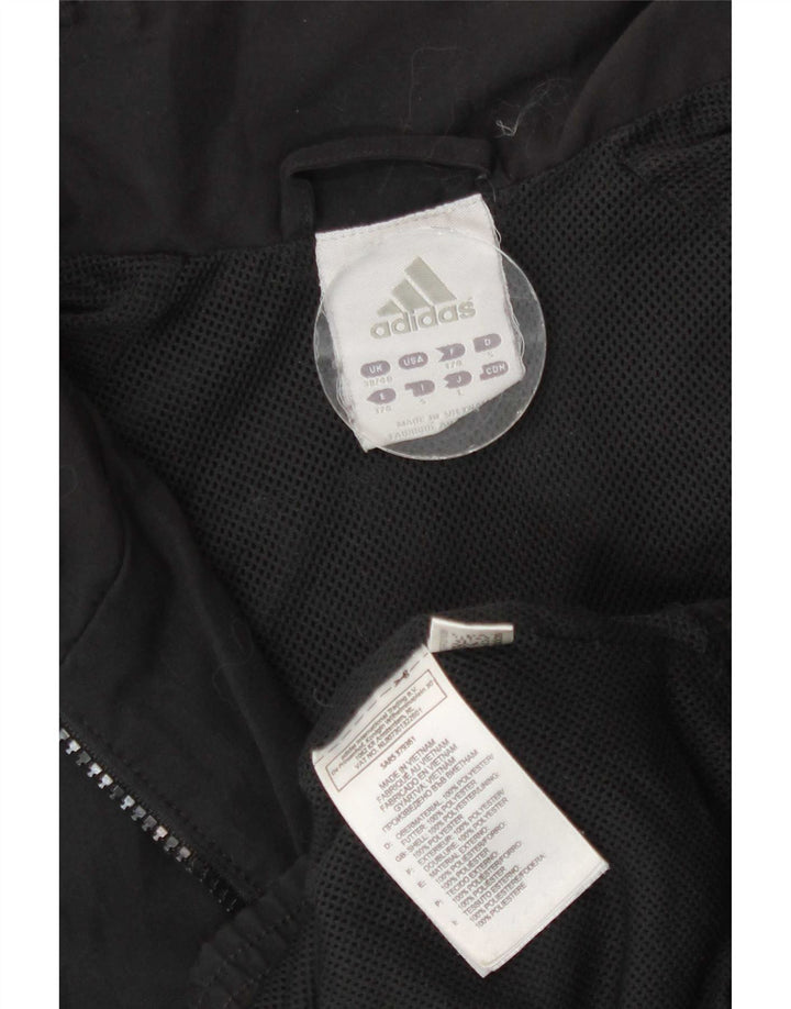 Adidas Træningsdragt til mænd Topjakke UK 38/40 Medium Sort Polyester