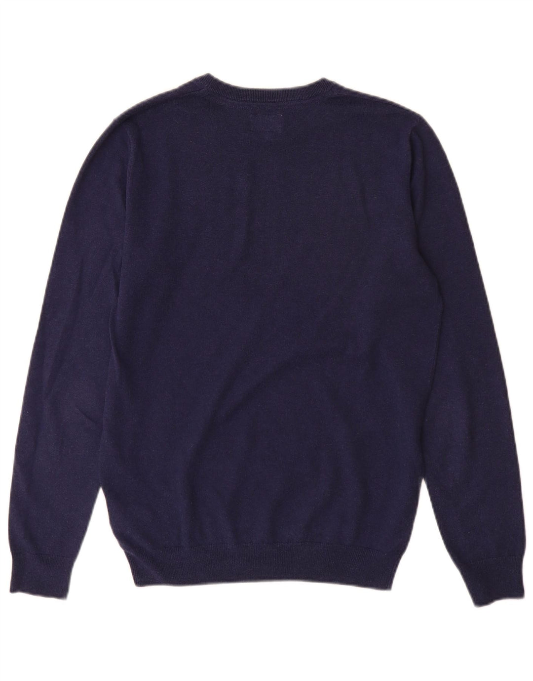 Wrangler Herre Boat Neck Jumper Sweater Medium Navy Blue Bomuld