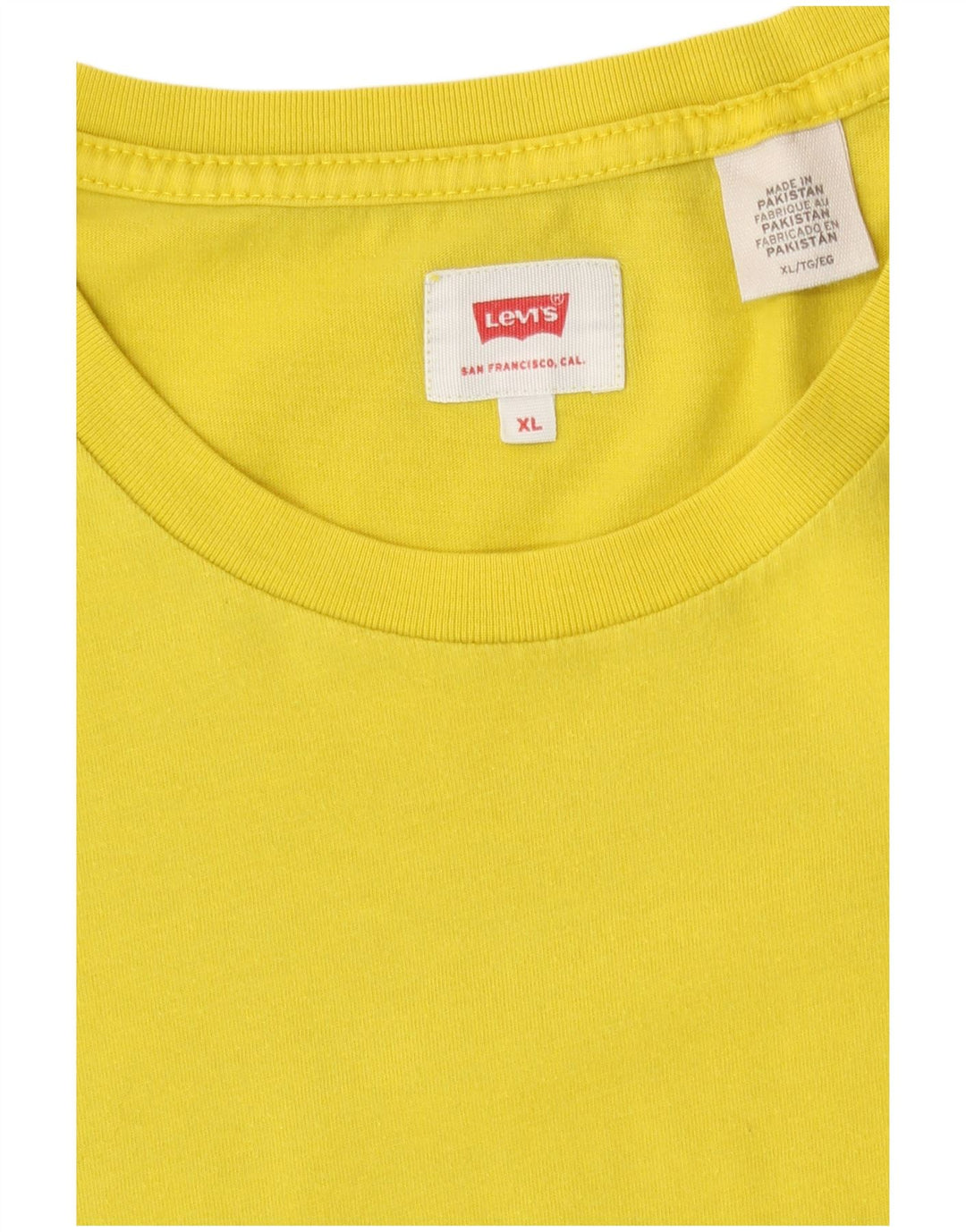 Levi's Herre T-Shirt Top XL Gul