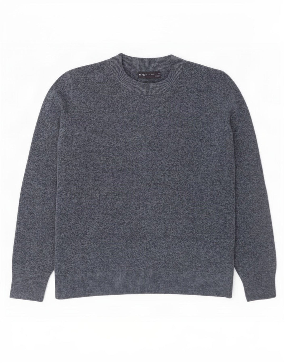 Marks & Spencer Herre sweater med rund hals, medium marineblå polyester